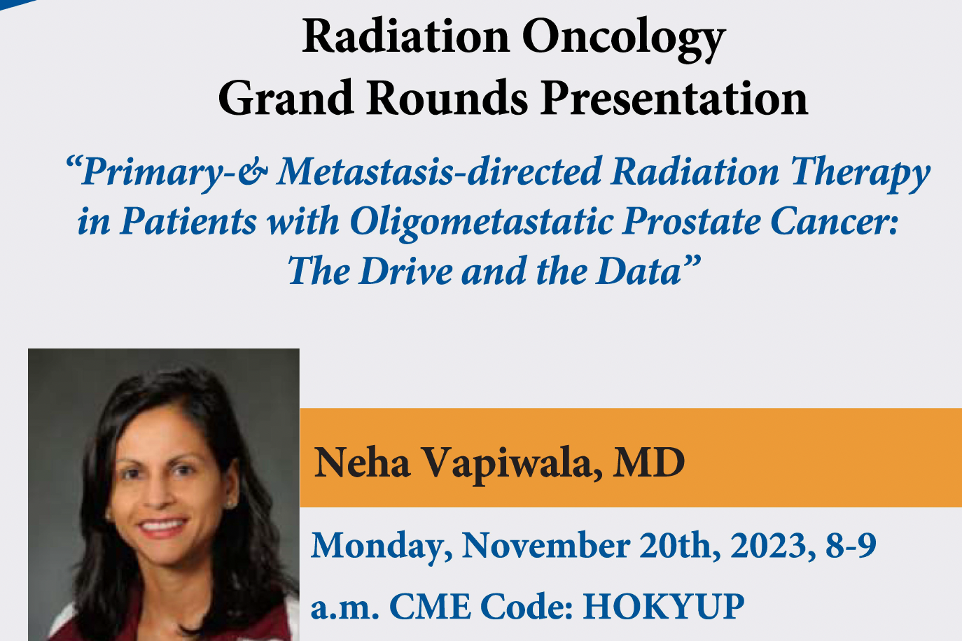 Radiation Oncology Grand Rounds